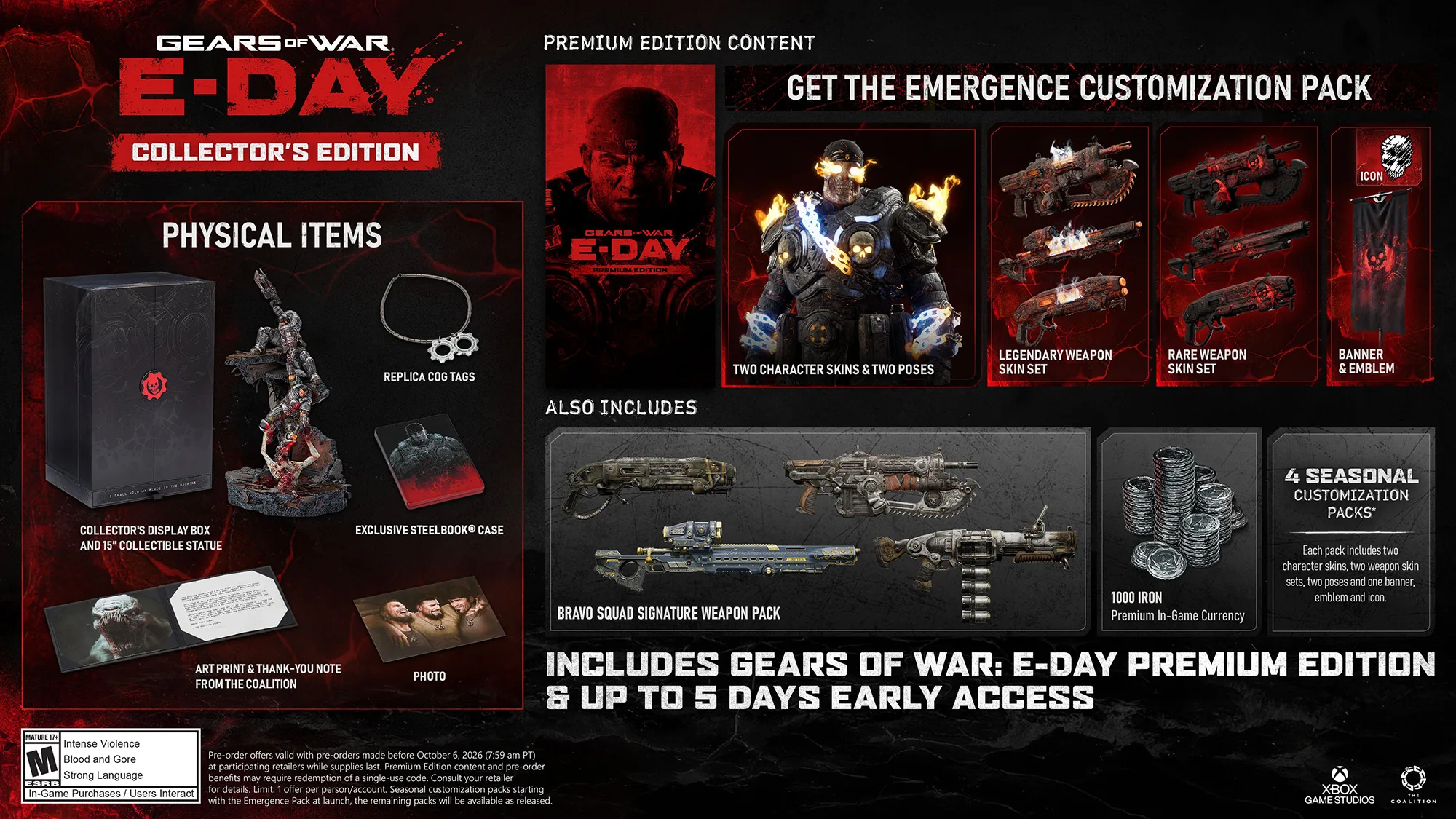 Gears of War | Gears of War: E-Day Editions, Pre-Order Bonus & Open Beta Access